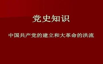 党史的总结报告7篇