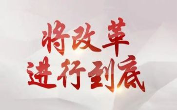 改革工作总结及计划5篇